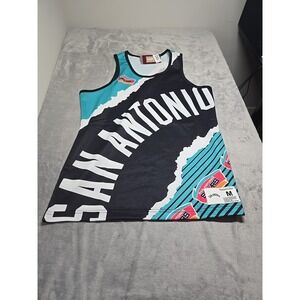 MITCHELL & NESS NBA BIG FACE FASHION TANK MEDIUM SAN ANTONIO SPURS JERSEY NEW